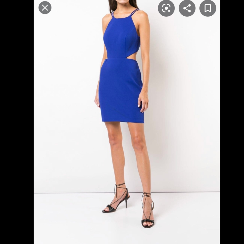 Aidan Mattox Fitted Cutout Crepe Cocktail Dress 12
